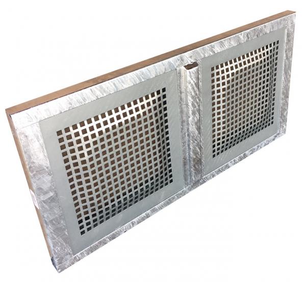 Stahlkellerfenster 2-flüglig 90 x 50cm ESG-Verglasung, Schrauben, Maueranker, Insektenschutz, Sicherungsschloss